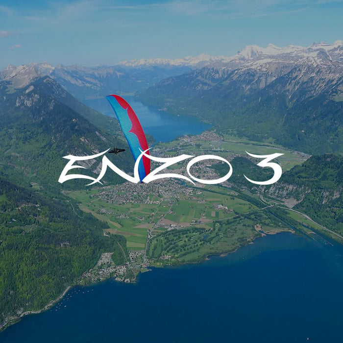 Ozone Enzo 3 Paraglider via Paraglidingshop.com.au